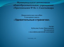 Дидактическое пособие : Сенсорная книга Удивительные странички презентация урока для интерактивной доски (младшая группа)