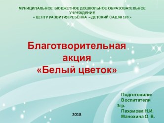 Фотоотчет Белый цветок презентация к уроку (старшая группа)