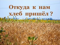 Откуда к нам хлеб пришел? презентация для интерактивной доски