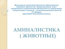 Презентация Животные.Анималистика презентация к занятию (старшая группа) по теме