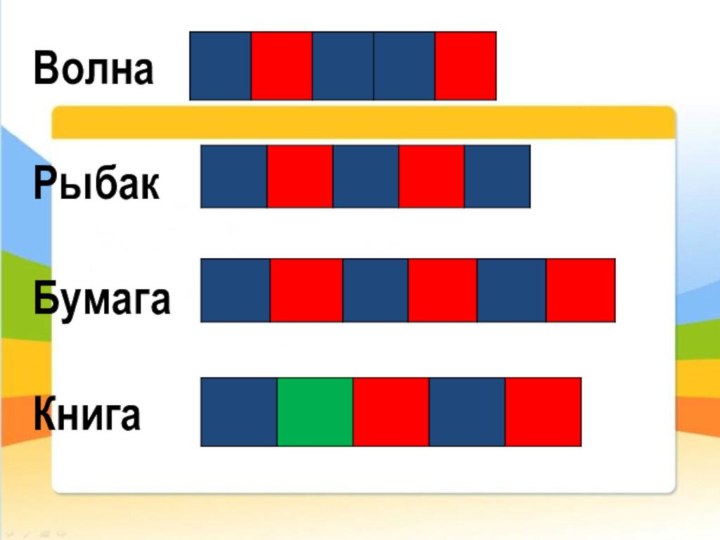 Волна  Рыбак  Бумага   Книга