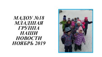 Новости за ноябрь статья (младшая группа)