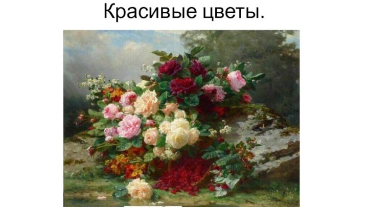 Красивые цветы.