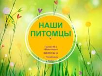 Презентация Мир природы. Наши питомцы презентация к уроку по окружающему миру (младшая, средняя группа)