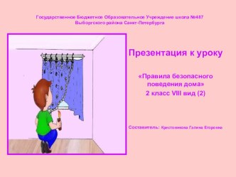 Правила безопасного поведения дома 2 класс 8(2) презентация к уроку по обж (2 класс)