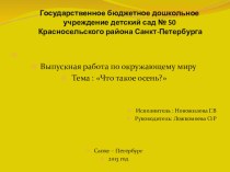 Презентация Осень презентация к занятию (окружающий мир, младшая группа) по теме