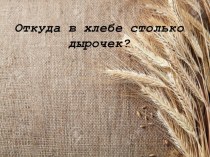 Презентация Откуда в хлебе столько дырочек презентация к уроку по окружающему миру (3 класс)