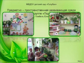 конкурс web портфолио предметно-пространственная развивающая среда материал (средняя группа)