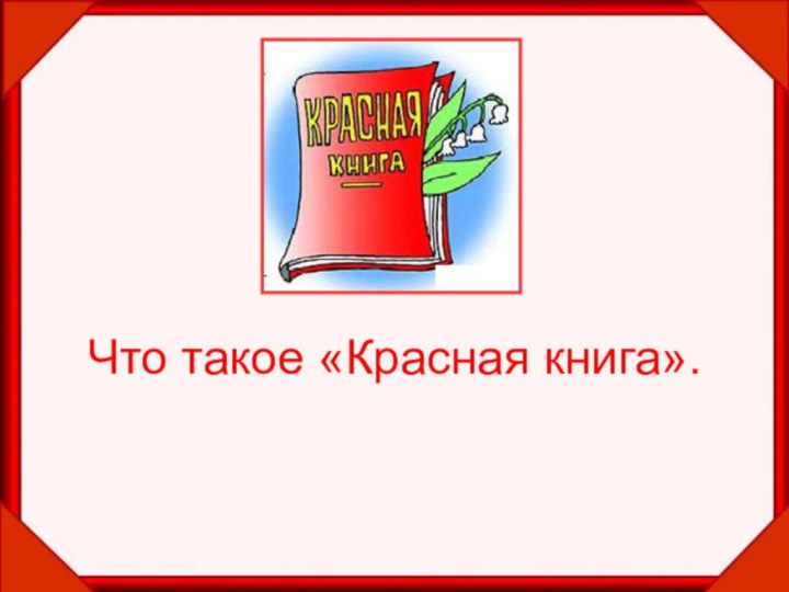 Что такое «Красная книга».