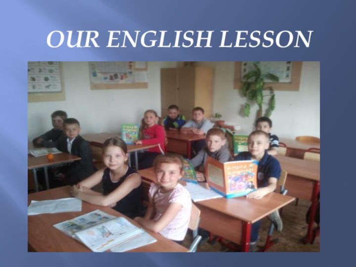 Our English lesson