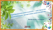 Краеведческая деятельность – как средство экологического воспитания дошкольников Проект Зеленая страна проект (старшая группа)