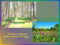 Будт природе другом. Презентация. презентация к уроку по окружающему миру (2 класс)