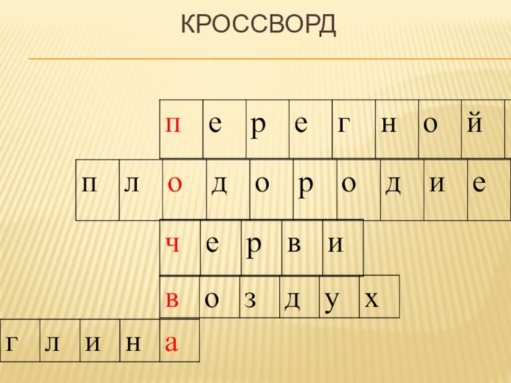 Кроссворд