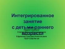 Интегрированное занятие-презентация для детей раннего дошкольного возраста (ГКП) Божья коровка методическая разработка по окружающему миру (младшая группа)