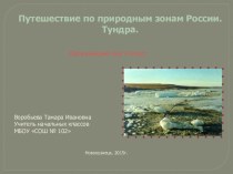 Путешествие по природным зонам России. Тундра презентация к уроку по окружающему миру (4 класс)