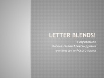 letter blends