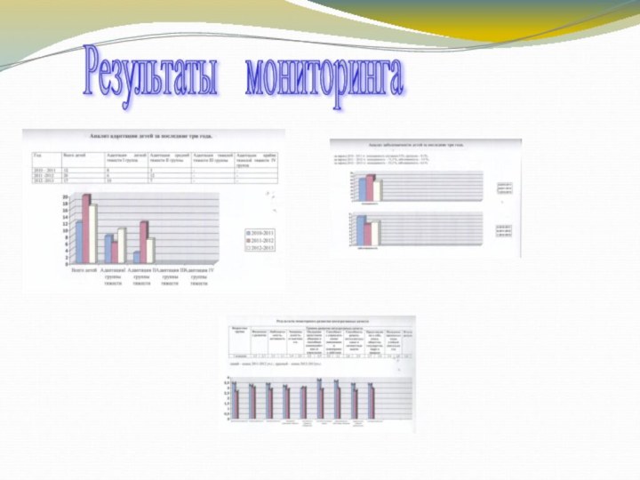 Результаты  мониторинга