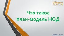 Новый план-модель ООД методическая разработка