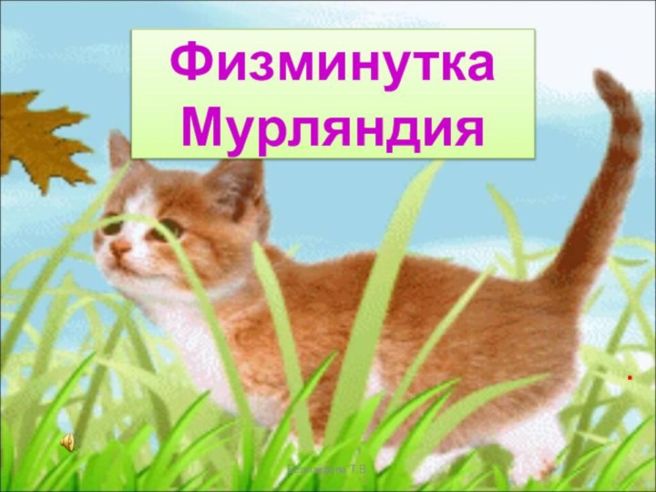 Физминутка Мурляндия.Белозёрова Т.В.