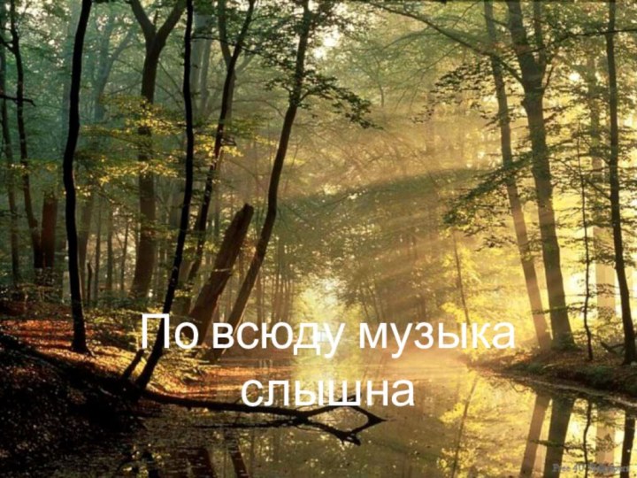 По всюду музыка слышна