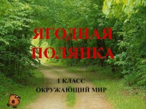 Презентация Многообразие ягод 1 класс презентация к уроку (окружающий мир, 1 класс) по теме