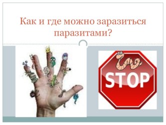 как и где можно заразиться паразитами презентация к уроку (1,2,3,4 класс)
