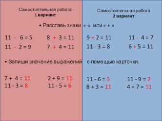 Урок математики 1 класс презентация к уроку по математике (1 класс) по теме