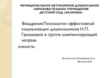 Внедрение Технологии эффективной социализации дошкольников Н.П. Гришаевой в группе компенсирующей направленности. учебно-методический материал (старшая группа) Тематическое планированиерефлексивных кругов для старших дошкольников