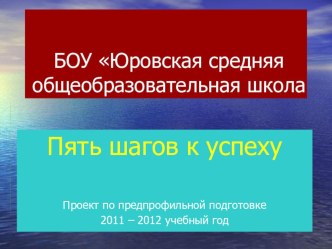 Проект по предпрофильной подготовке. презентация к уроку