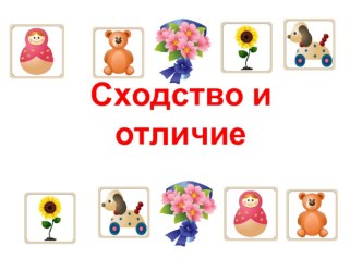 Презентация Сходство и отличие презентация