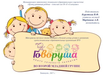 Центр речевого развития во второй младшей группе презентация к уроку (младшая группа)