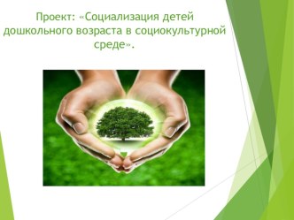 Проект: Социализация детей дошкольного возраста в социокультурной среде. презентация