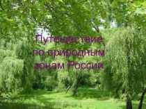 Урок: Путешествие по природным зонам России - 2 или 4 класс план-конспект занятия по окружающему миру (2, 4 класс) по теме