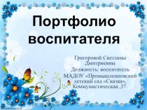 Портфолио презентация