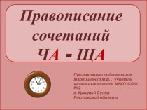 Правописание сочетаний ча-ща. презентация к уроку по русскому языку (2 класс)
