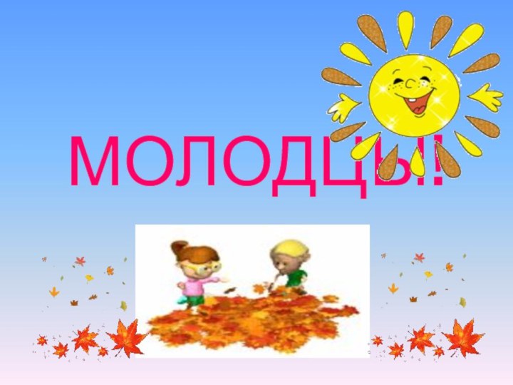 МОЛОДЦЫ!