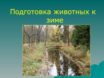 Как животные готовятся к зиме план-конспект урока (окружающий мир, 1 класс) по теме