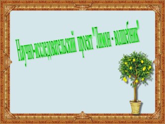 Презентация Лимон-волшебник презентация к уроку (2 класс)