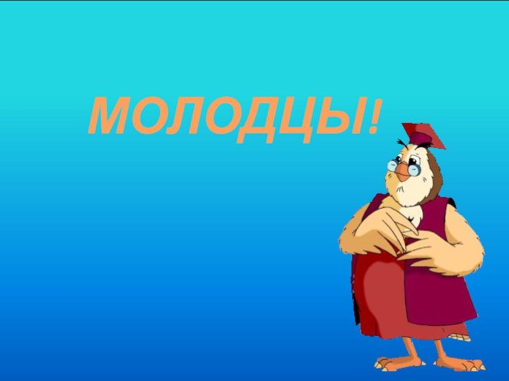 МОЛОДЦЫ!