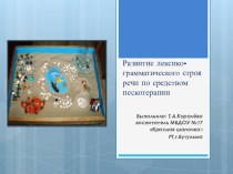 Развитие лексико-грамматического строя речи по средством пескотерапии презентация к уроку по развитию речи (старшая группа)