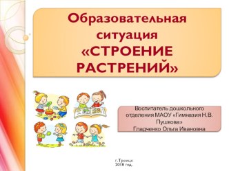 Презентация к образовательной ситуации Строение растений презентация к уроку по окружающему миру (старшая группа)