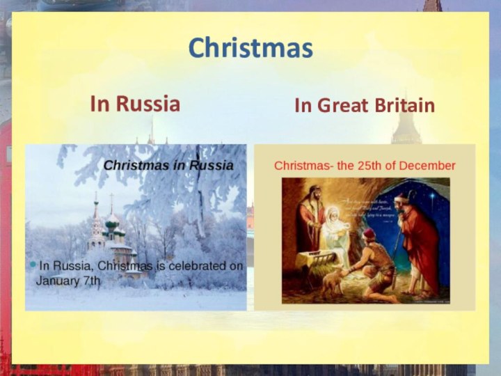 ChristmasIn RussiaIn Great Britain