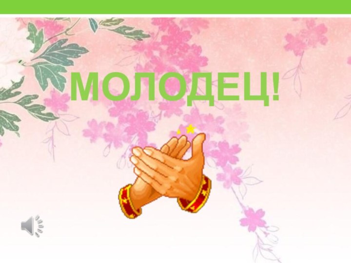 МОЛОДЕЦ!