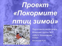 Проект покормите птиц зимой первая младшая группа