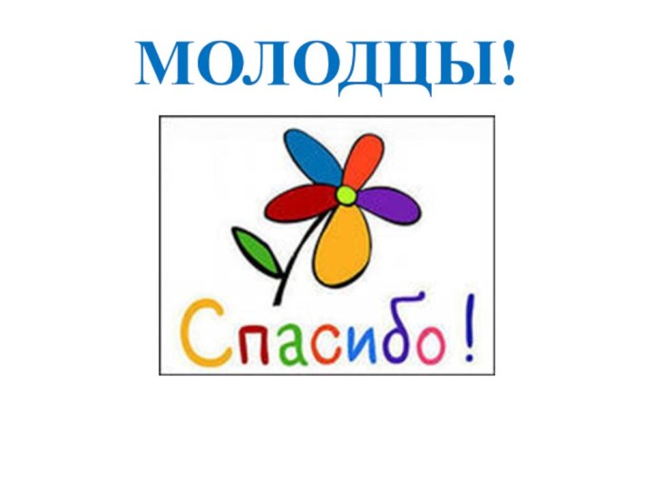 МОЛОДЦЫ!