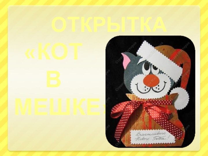 ОТКРЫТКА    «КОТ