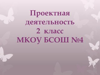 Проектная деятельность во 2 классе Волшебные салфетки. проект (2 класс)