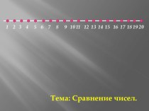 презентация Сравнение чисел 1 класс презентация к уроку по математике (1 класс)