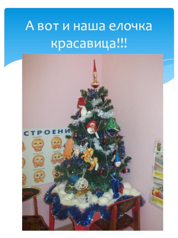 А вот и наша елочка красавица!!!