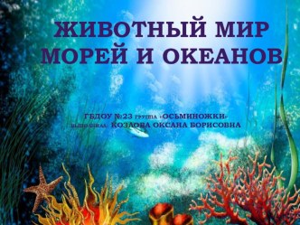 Презентация Обитатели морей и океанов презентация к уроку по окружающему миру (старшая группа)